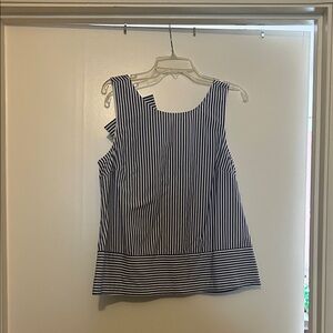 Vineyard Vines Navy and White Striped Tank Top